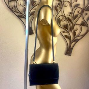 Vintage Mark Cross Midnight Navy Leather Bag